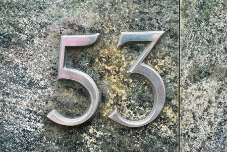 Number 53の写真素材