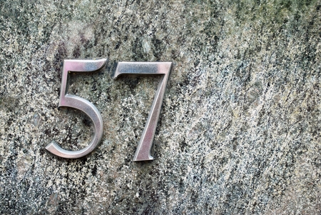 Number 57の写真素材