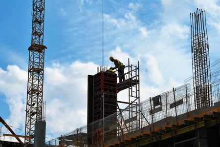 Warsaw, Poland, 20 Juni 2016. The construction of the office complex Generation Park in Warsaw