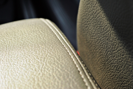 View of the interior of a modern automobile showing the dashboardの写真素材