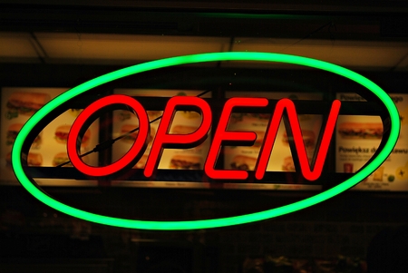 Open Sign Neon Light
