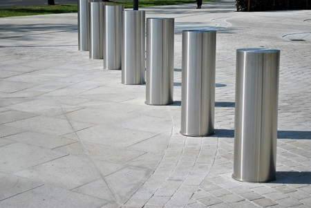 Vehicle access barrier.Perimeter access control for vehiclesの写真素材
