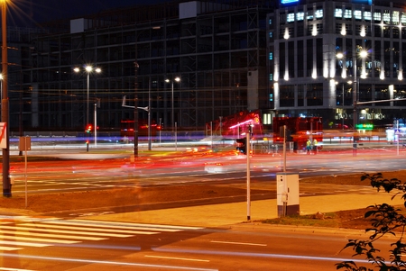 streets at nightの写真素材
