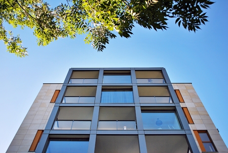 Modern apartment building
