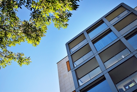 Modern apartment buildingの写真素材