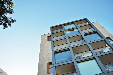 Modern apartment buildingの写真素材