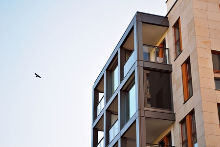 Modern apartment buildingの写真素材