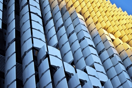 Modern architecturally designed Facadeの写真素材