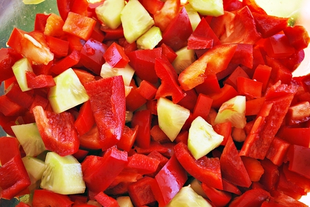 Close up Greek saladの写真素材