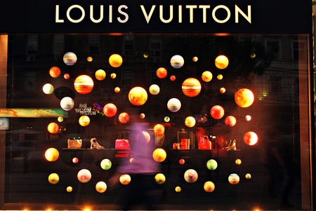 Warsaw, Poland. 15 September 2016. Louis Vuitton store on September 2016.のeditorial素材