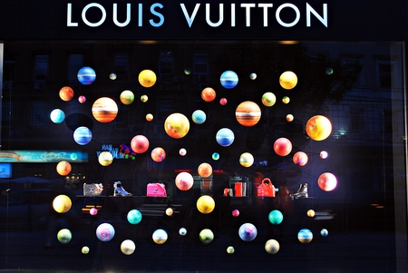 Warsaw, Poland. 15 September 2016. Louis Vuitton store on September 2016.のeditorial素材