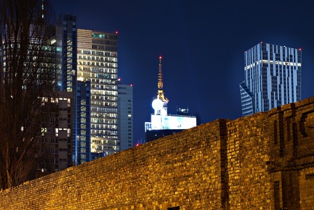 View of city night