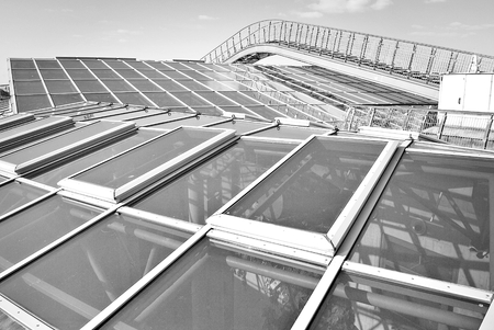 Modern office building. Black and whiteの写真素材