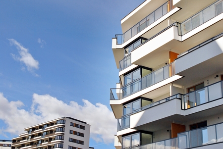 Modern, Luxury Apartment Buildingの写真素材