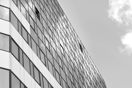 Modern office building. Black and whiteの写真素材