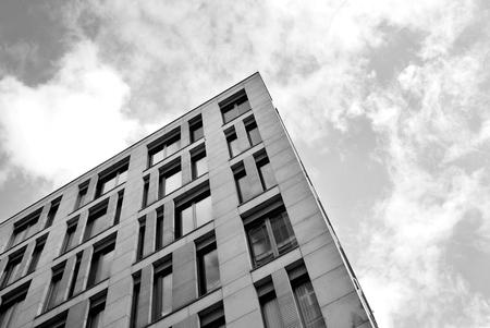 Modern office building. Black and whiteの写真素材