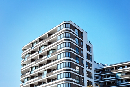 Modern, Luxury Apartment Buildingの写真素材