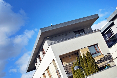 Modern apartment buildings exteriorsのeditorial素材