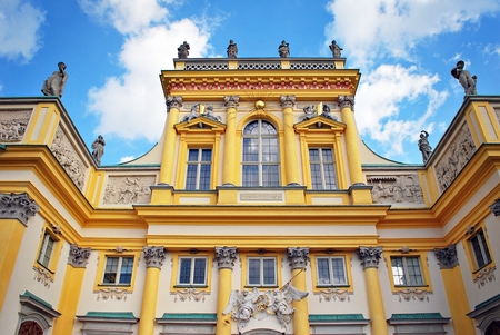 Warsaw, Poland. 15 March 2017. Wilanow Palace is a royal palace located in the Wilanow districtのeditorial素材