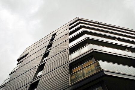 Modern apartment building exterior