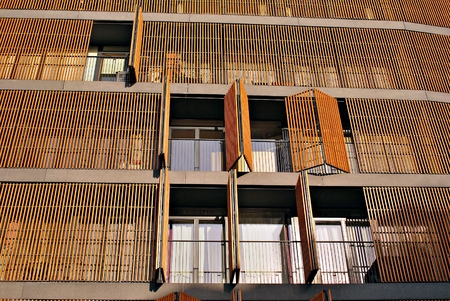 Modern apartment building exteriorのeditorial素材