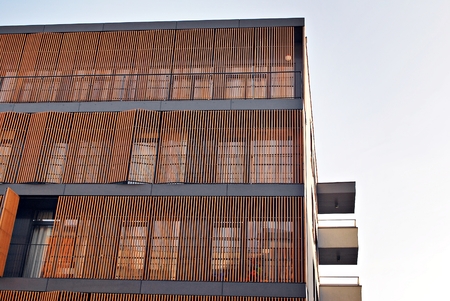 Modern apartment building exteriorの写真素材