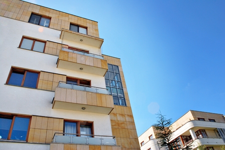 Modern, Luxury Apartment Building. Modern apartment house