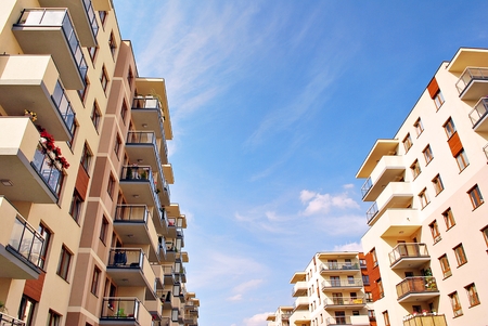 Modern, Luxury Apartment Building. Modern apartment house