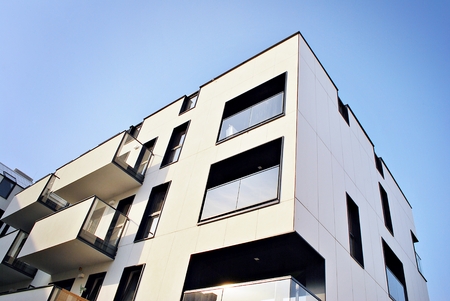 Modern, Luxury Apartment Buildingのeditorial素材