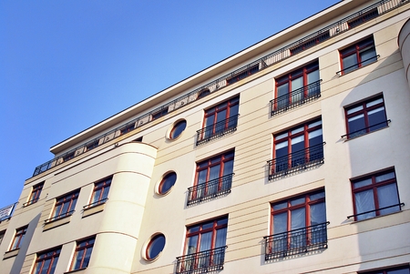 Modern, Luxury Apartment Buildingのeditorial素材