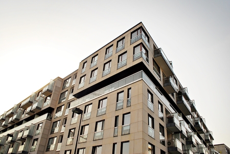 Modern, Luxury Apartment Buildingのeditorial素材