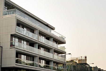 Modern, Luxury Apartment Buildingのeditorial素材
