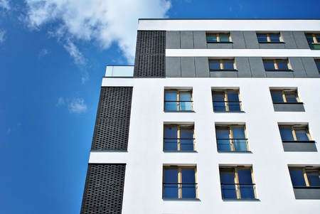 Modern, Luxury Apartment Buildingのeditorial素材