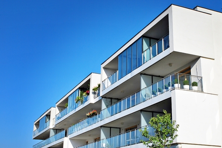 Modern, Luxury Apartment Buildingのeditorial素材