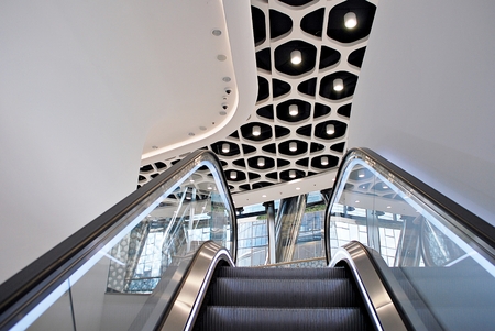 Warsaw.Poland.16 September 2017. Warsaw Spire. Modern office building.Warsaw Spire is a perfect meeting spot for business and leisure. A modern landmark and a powerful symbol of Warsaw's energy.のeditorial素材