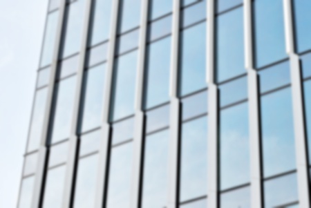 blurred modern building glass wall