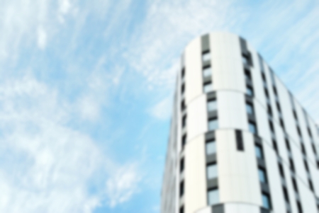 blurred modern building glass wall