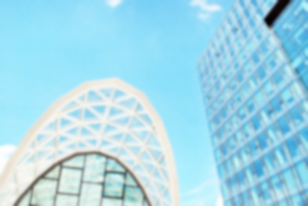 Blur office building with backgroundの写真素材