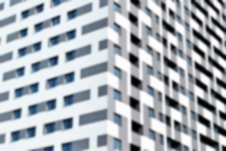 Abstract blur of modern apartment building.