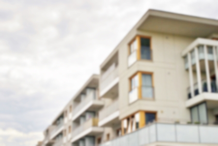 Abstract blur of modern apartment building.の写真素材