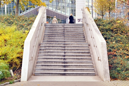 Modern city building stairsの写真素材