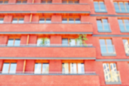 Abstract blur of modern apartment building.の写真素材