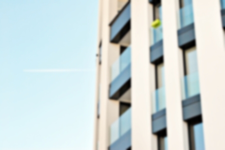 New apartment buildings blurred backgroundの写真素材