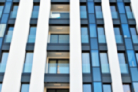 New apartment buildings blurred backgroundの写真素材