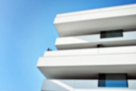New apartment buildings blurred backgroundの写真素材