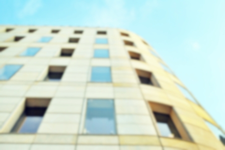 blurred modern building glass wallの写真素材