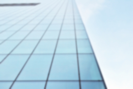 blurred modern building glass wallの写真素材