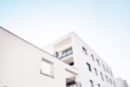 New apartment buildings blurred backgroundの写真素材