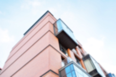 New apartment buildings blurred backgroundの写真素材
