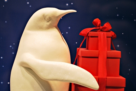 Christmas Decoration Background. Retro filter effect.の写真素材